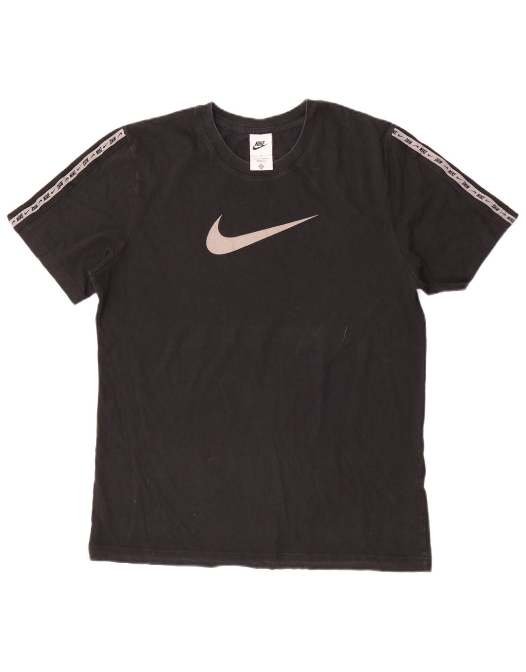 Ανδρικό γραφικό μπλουζάκι Nike, μεσαίο μαύρο χρώμα, βαμβακερό