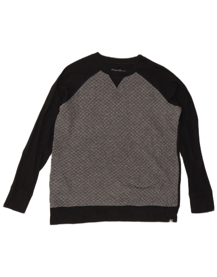 Γυναικείο φούτερ Eddie Bauer Jumper UK 14 Μεσαίο γκρι βαμβακερό χρώμα
