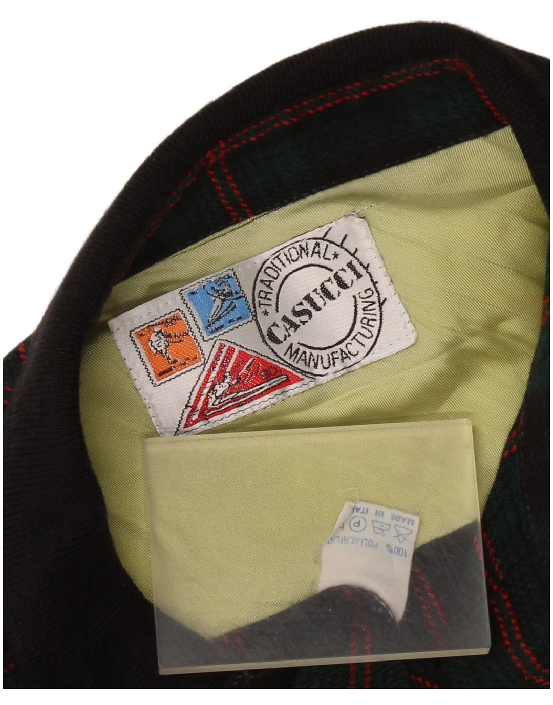 Ανδρικό πουκάμισο Casucci Φανελένιο Μεγάλο Πράσινο Check Πολυακρυλικό