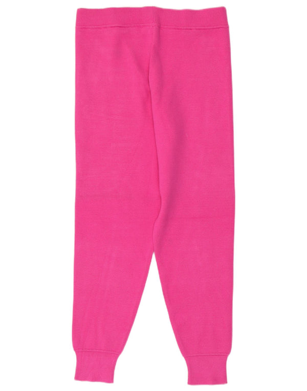 Zara Γυναικεία πλεκτή φόρμα παντελόνι Joggers UK 14 Μεσαίο ροζ βισκόζη