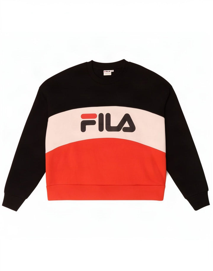 Fila Γυναικείο Γραφικό Φούτερ Jumper UK 14 Medium Πολύχρωμο