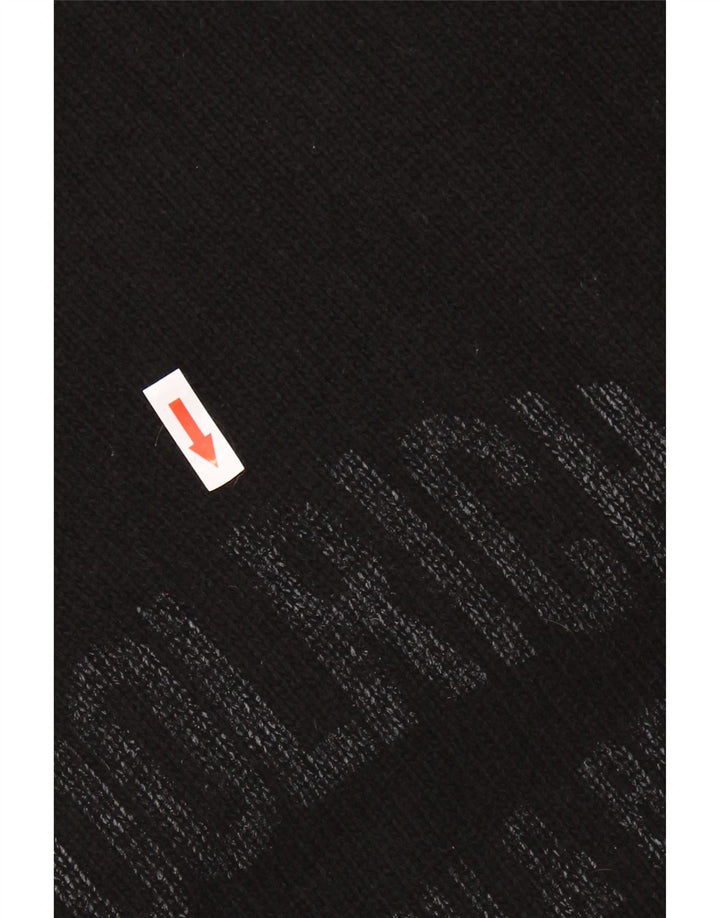 Ανδρικό πουλόβερ Woolrich Graphic Crew Neck Jumper XL Μαύρο μάλλινο