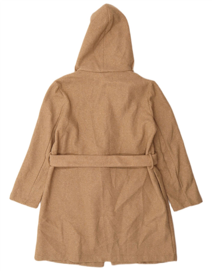 Zara Γυναικείο Πανωφόρι με κουκούλα UK 10 Small Beige Polyester