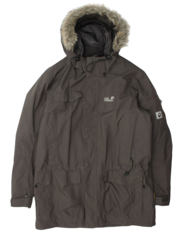 Jack Wolfskin Ανδρική κουκούλα Sherpa Parka UK 44/46 XL Grey Polyester