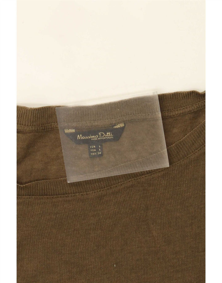 Massimo Dutti Γυναικείο Μακρυμάνικο UK 16 Large Khaki