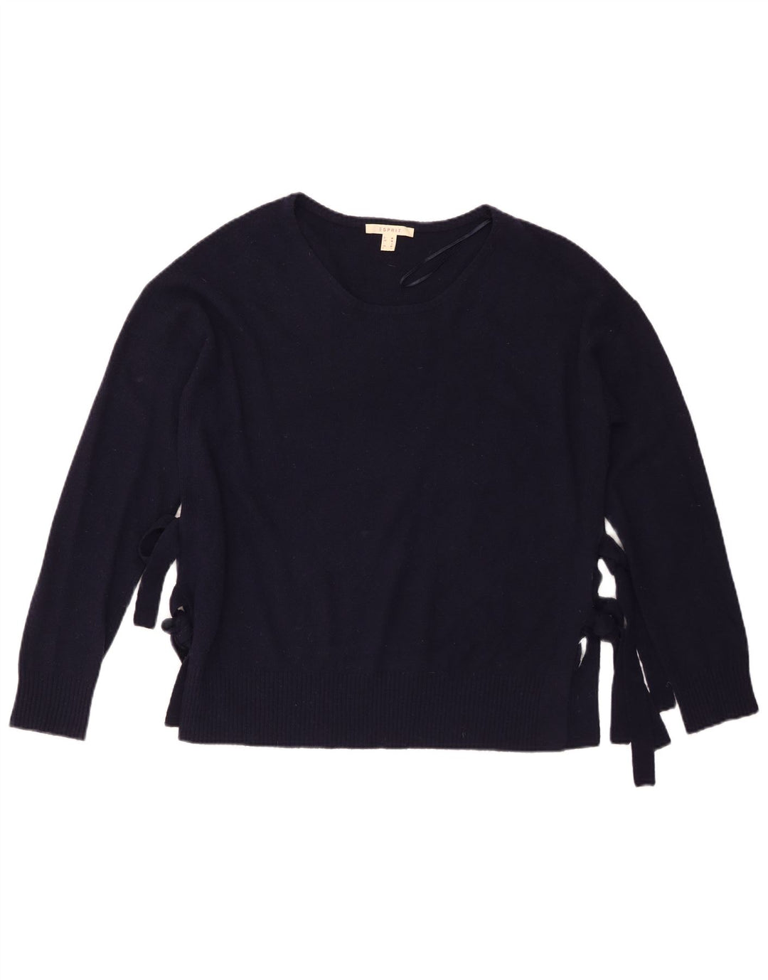 Esprit Γυναικείο πουλόβερ με λαιμόκαυμα UK 14 Medium Navy Blue