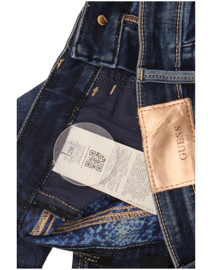 GUESS Γυναικείο Skinny Jeans W28 L29 Navy Blue Cotton