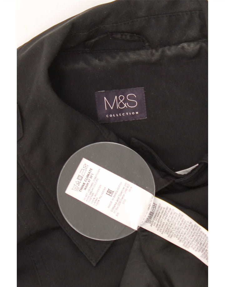 Marks & Spencer Γυναικεία καμπαρντίνα UK 16 Large Black Polyester