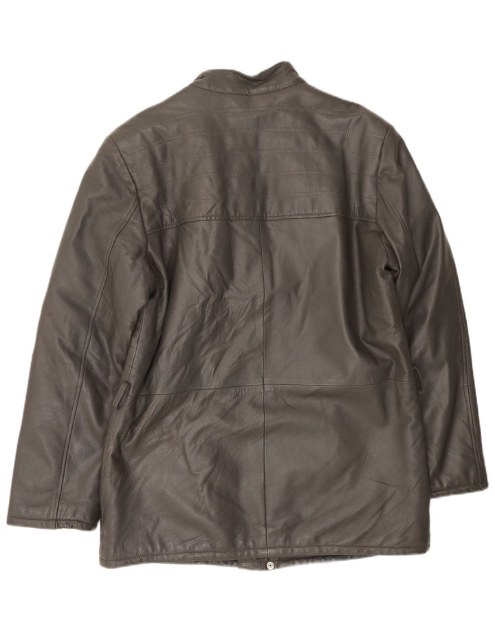 Ανδρικό Δερμάτινο Μπουφάν VINTAGE UK 38 Medium Grey