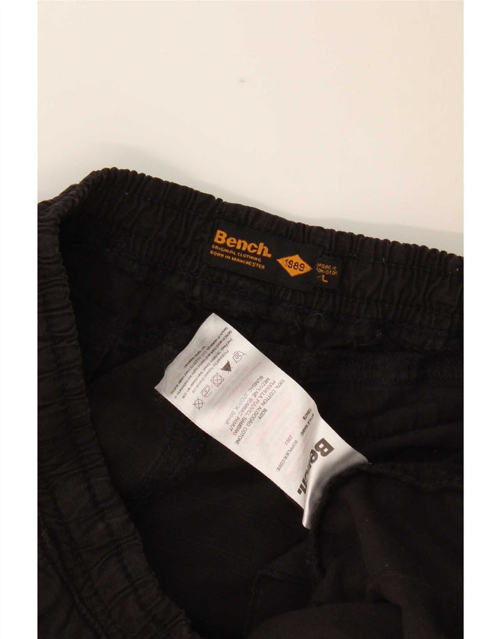 Πάγκος Ανδρικό Joggers Παντελόνι Cargo Μεγάλο W34 L30 Μαύρο