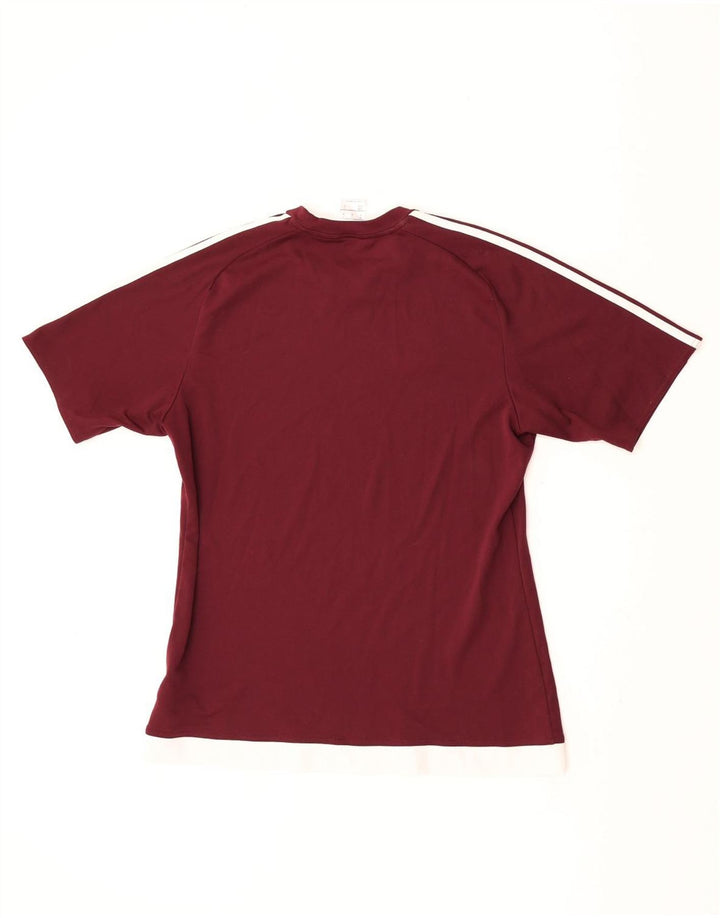Ανδρικό T-Shirt Climalite Adidas Top Medium Maroon Polyester
