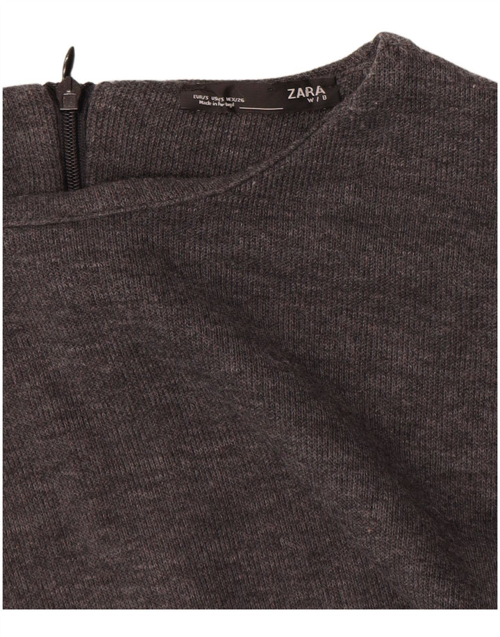 Zara Γυναικείο φόρεμα Jumper UK 8 Μικρό Γκρι Βαμβακερό