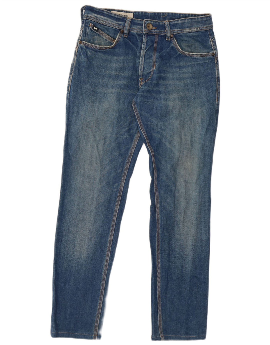 GAS Γυναικείο Slim Jeans W32 L29 Μπλε Βαμβακερό