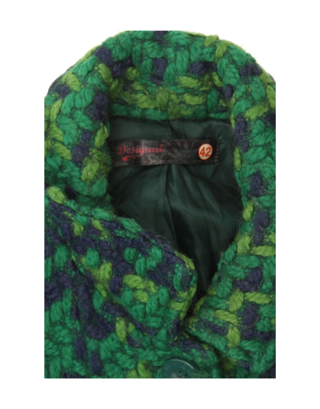 Γυναικείο πανωφόρι Desigual EU 42 Large Green Check
