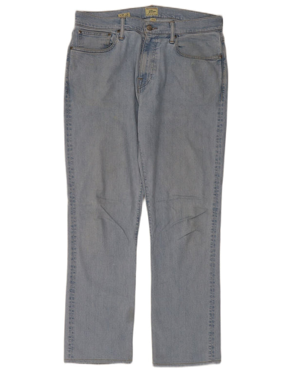 J. Crew Mens 770 Straight Jeans W34 L32 Blue Cotton