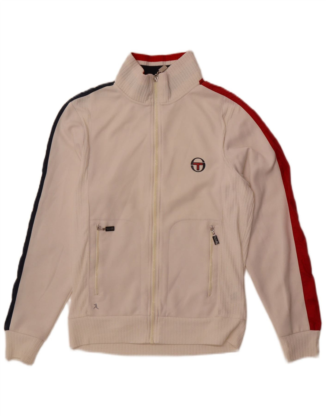 Ανδρική φόρμα Sergio Tacchini Top Jacket Small White Colourblock Polyester