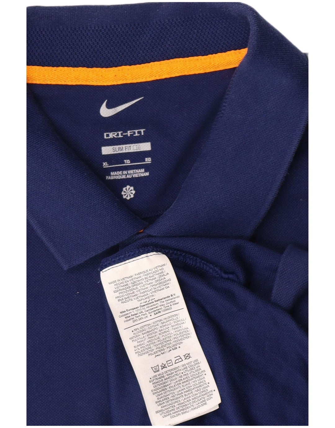 Ανδρικό μπλουζάκι NIKE Dri Fit Slim Fit Top XL Μπλε βαμβακερό