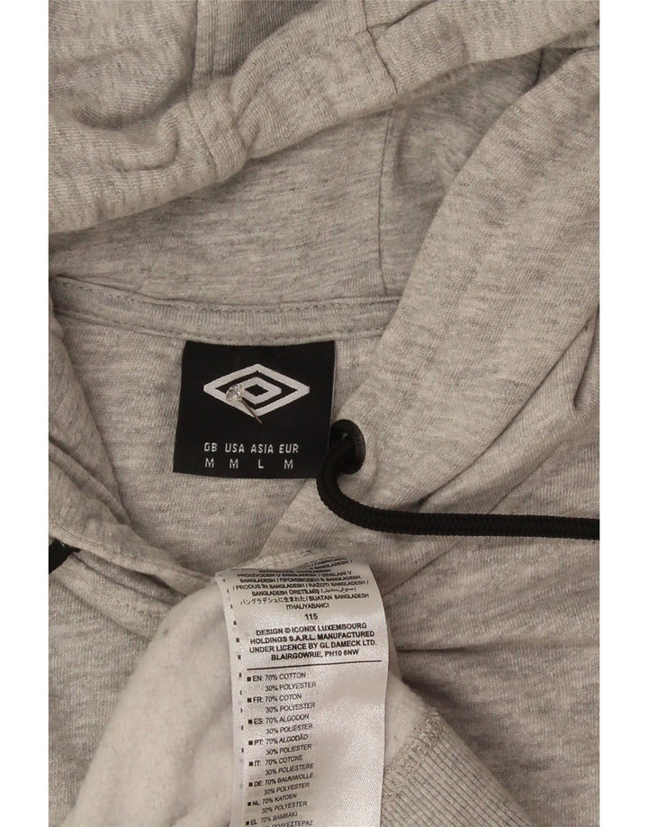 Ανδρικό γραφικό κουκούλα Umbro, μεσαίο γκρι βαμβακερό