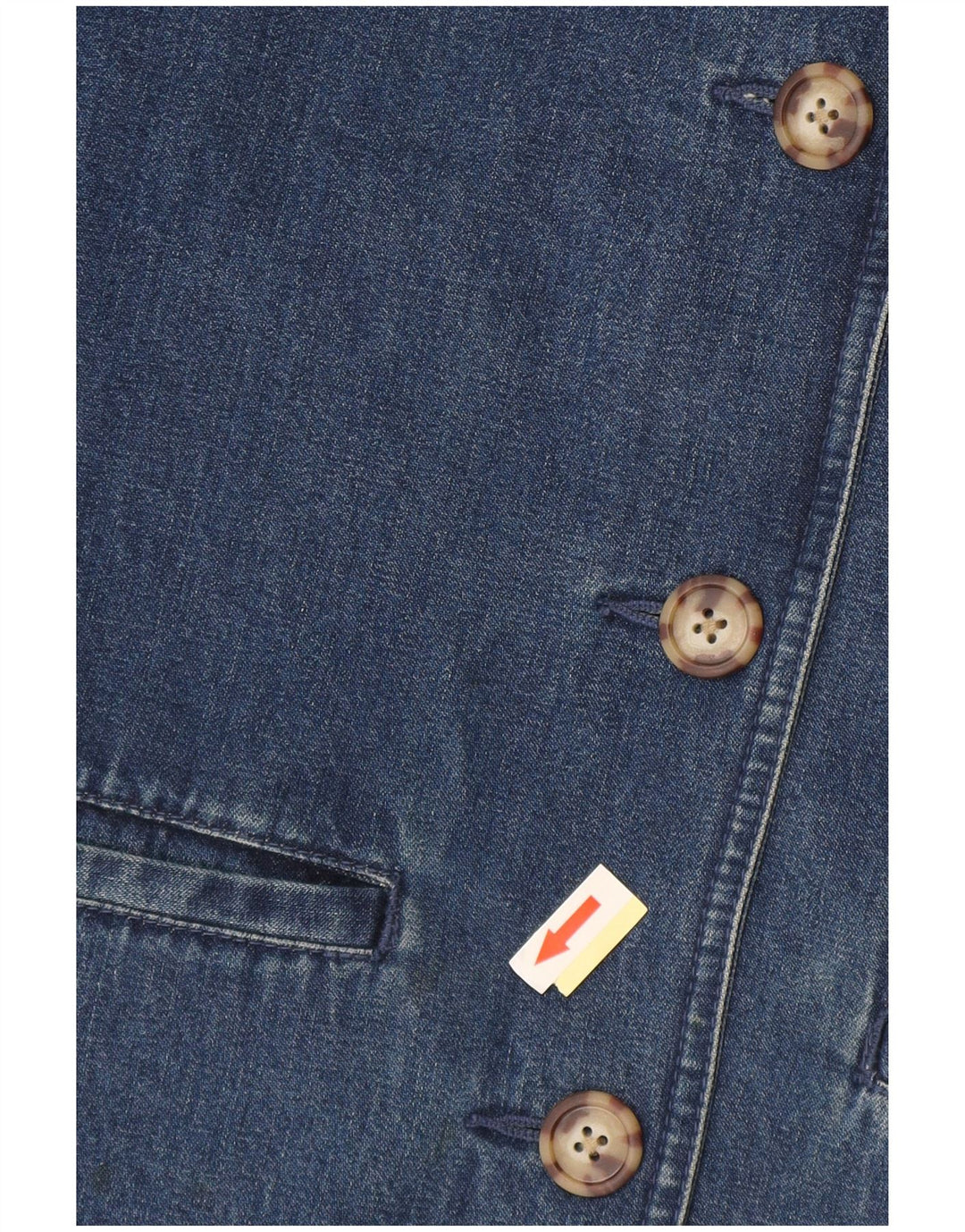 EDDIE BAUER Γυναικείο Τζιν Μπουφάν UK 10 Μικρό Μπλε Βαμβακερό