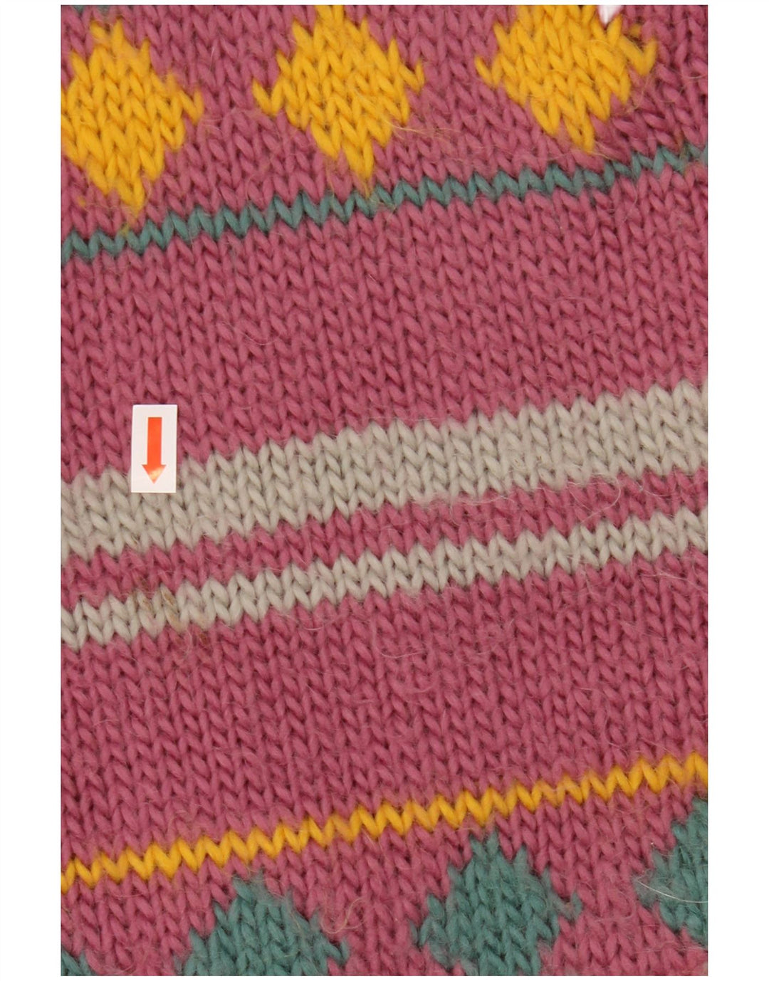 Γυναικείο πουλόβερ με ζακέτα VINTAGE UK 18 XL Μωβ ριγέ