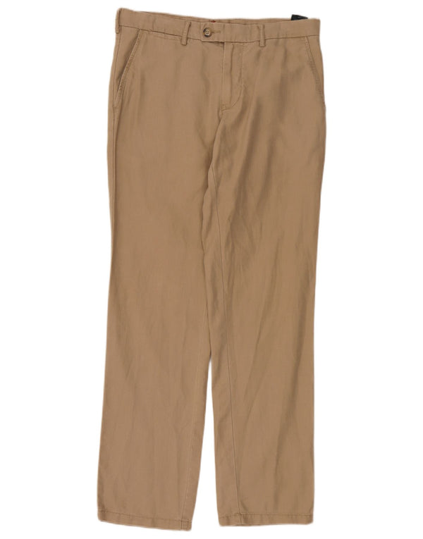 Ανδρικό ίσιο παντελόνι Chino Tommy Hilfiger W32 L32 Μπεζ Λινό