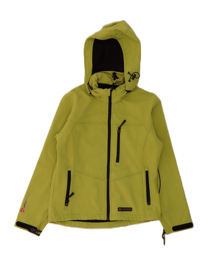 GEBOMOUNTAIN Boys Hooded Windbreaker Jacket 11-12 Years Yellow Polyester Vintage Gebomountain and Second-Hand Gebomountain from Messina Hembry 