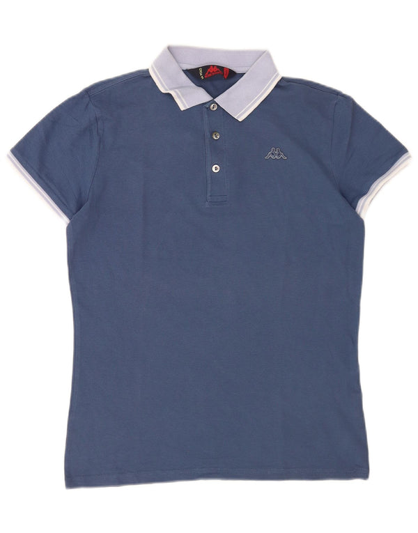 Ανδρικό μπλουζάκι πόλο Kappa Small Blue Colourblock