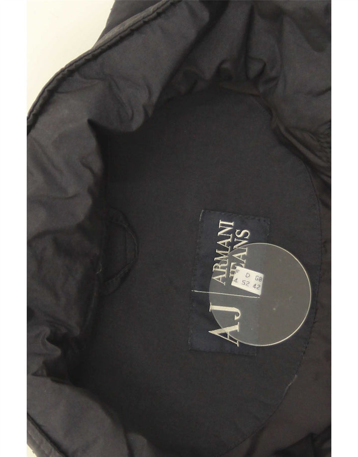 Armani Jeans Ανδρικό μπουφάν με επένδυση UK 42 XL Μαύρο Πολυαμίδιο