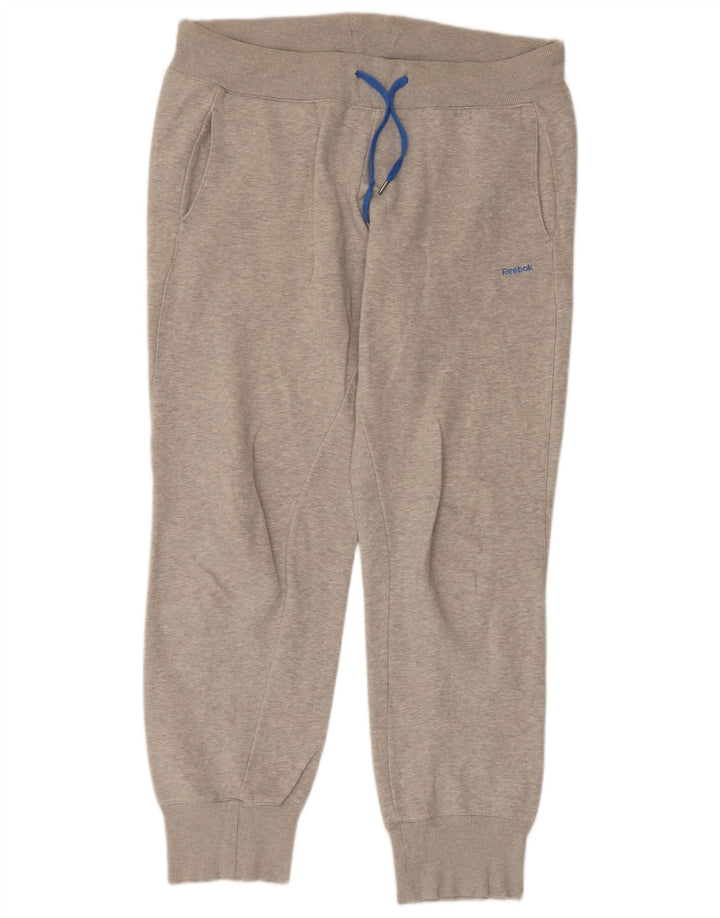Ανδρική φόρμα REEBOK Παντελόνι Joggers Μεγάλο Γκρι Βαμβακερό