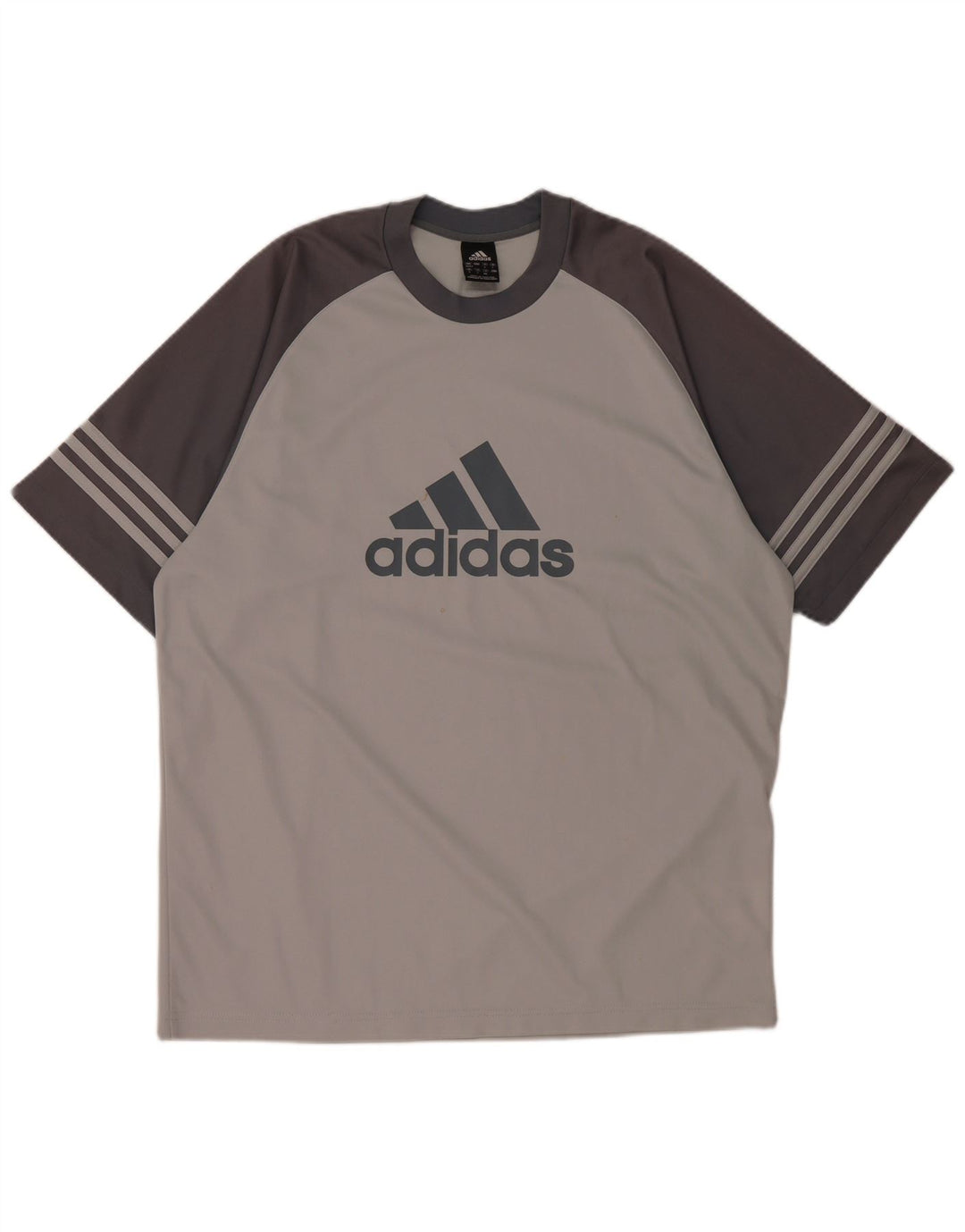 Ανδρικό γραφικό T-shirt ADIDAS Climalite Top UK 42/44 Large Grey Colourblock
