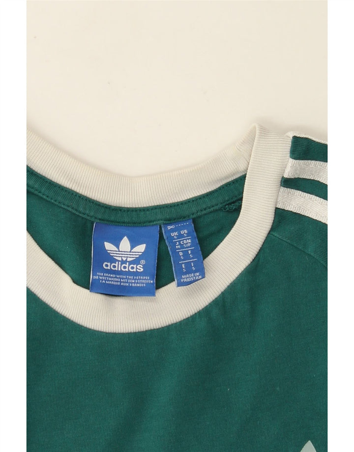 Γυναικείο γραφικό μπλουζάκι ADIDAS Top UK 10 Small Green