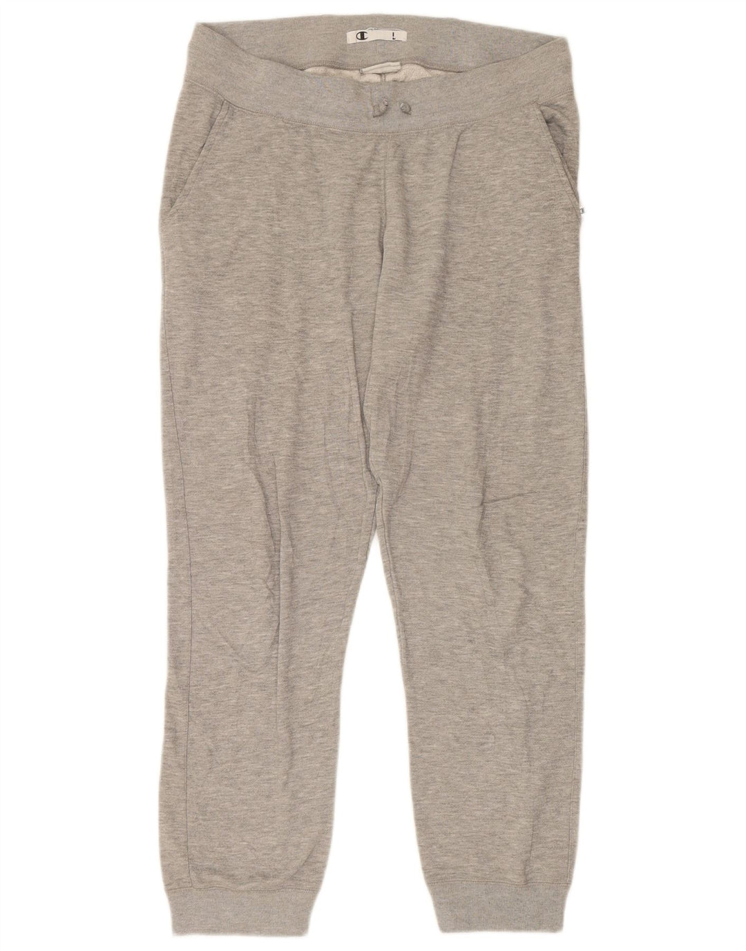 CHAMPION Womens Tracksuit Trousers Joggers Large Grey Cotton
