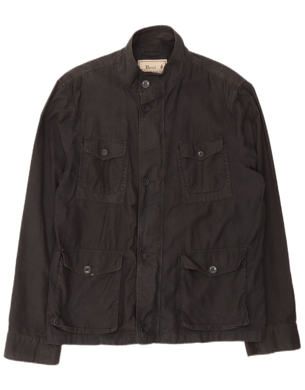 Best Company Mens Utility Jacket UK 42 XL Μαύρο βαμβακερό