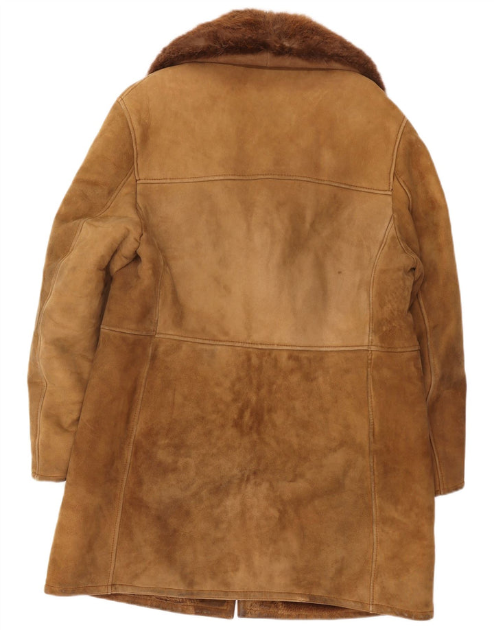 Vintage Ανδρικό παλτό Shearling UK 38 Medium Beige