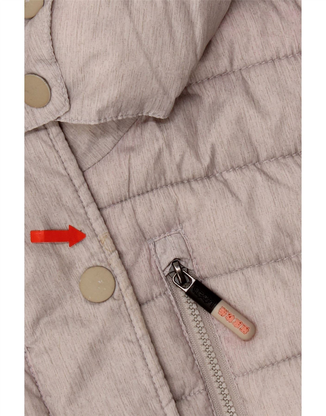 Γυναικείο μπουφάν με κουκούλα Superdry UK 14 Large Grey Polyester