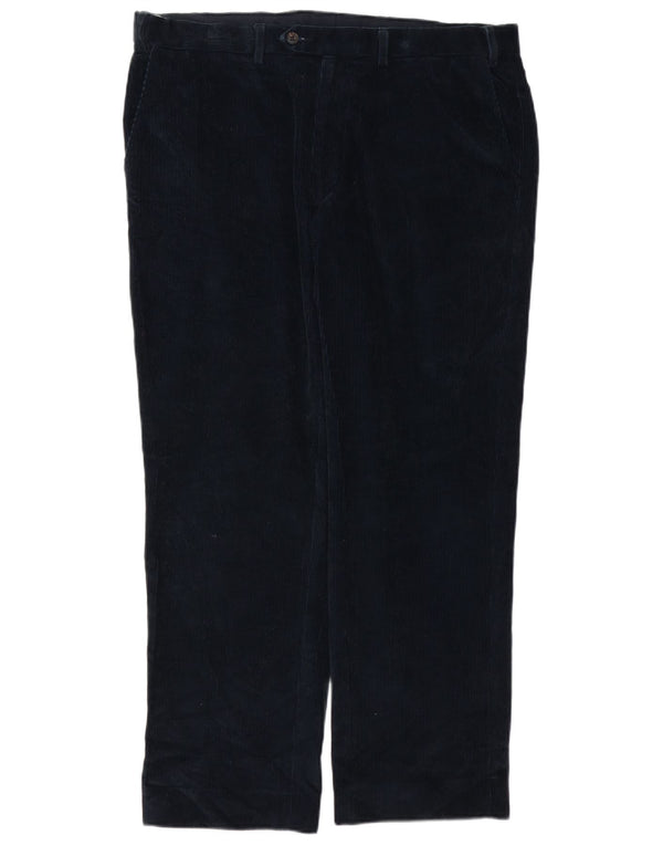 MARKS & SPENCER Ανδρικό ίσιο κοτλέ παντελόνι W38 L29 Navy Blue Cotton