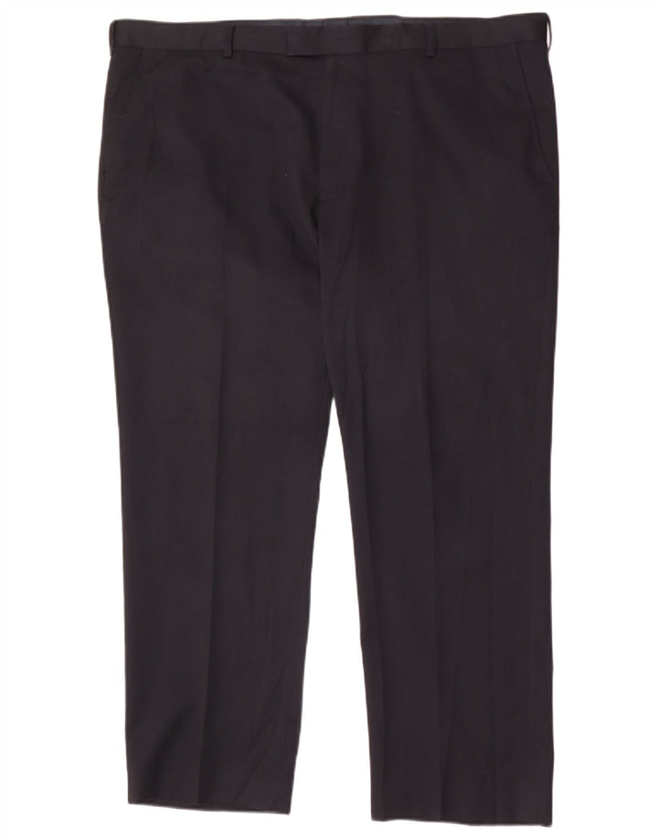 Marks & Spencer Ανδρικό κανονικό ίσιο παντελόνι W42 L29 Navy Blue
