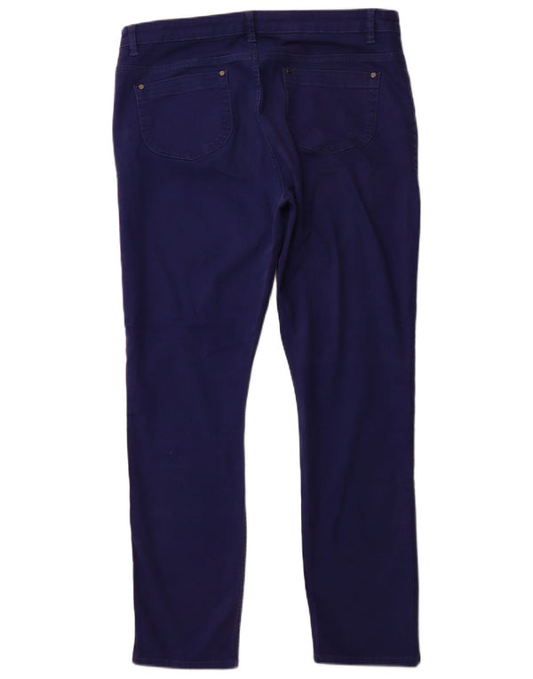 JAEGER Γυναικείο ψηλόμεσο λεπτό τζιν UK 16 μεγάλο W36 L31 μπλε βαμβακερό