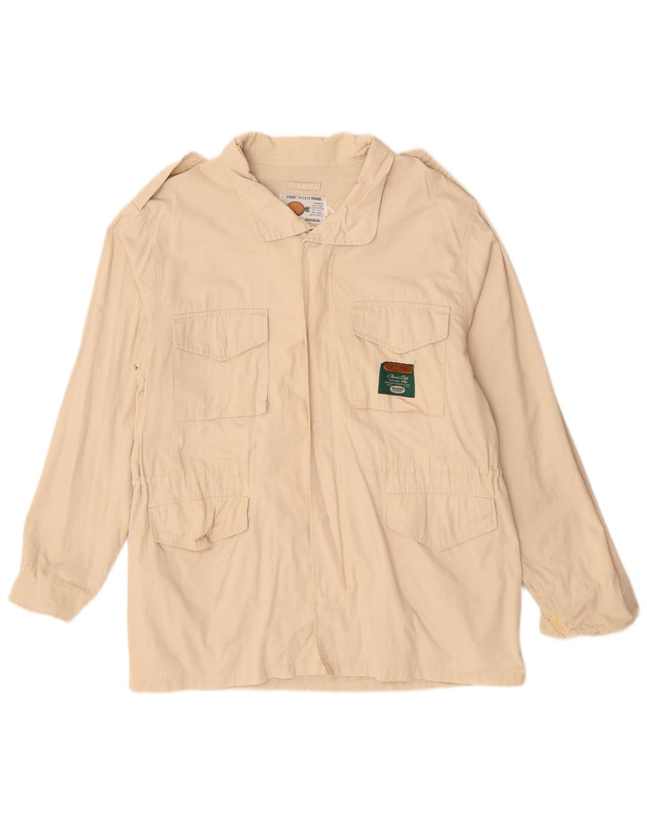 Ανδρικό Military Jacket VINTAGE UK 40 Large Beige Cotton