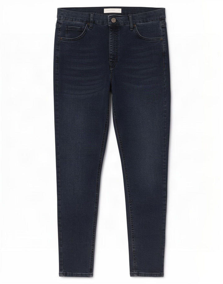 Topshop Γυναικεία Skinny Jeans W34 L32 Navy Blue Polyester