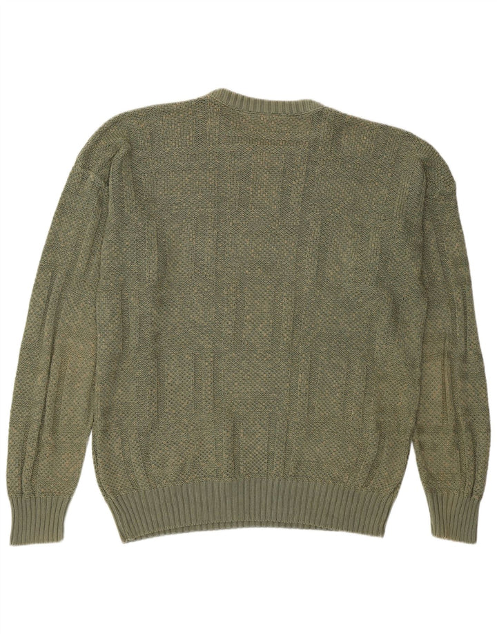 Ανδρικό πουλόβερ Lacoste Crew Neck Jumper Μέγεθος 6 XL Χακί βαμβακερό