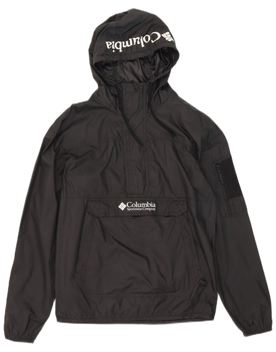 Ανδρικό μπουφάν βροχής με κουκούλα Columbia UK 36 Small Black Polyester