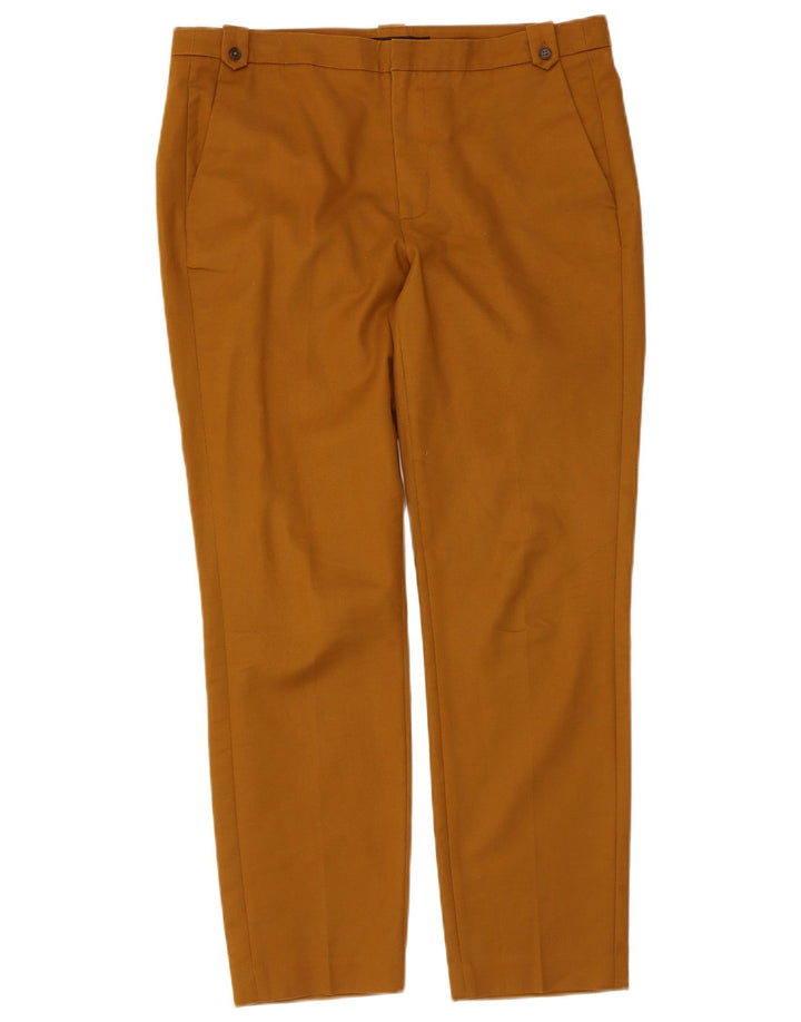 Zara Γυναικείο Slim παντελόνι Chino EU 40 Medium W30 L28 Καφέ