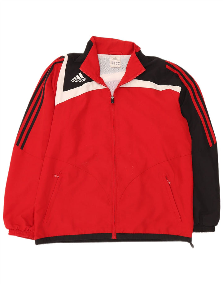 Ανδρική φόρμα Adidas Top Jacket UK 42/44 Μεγάλο κόκκινο χρώμα πολυεστέρα