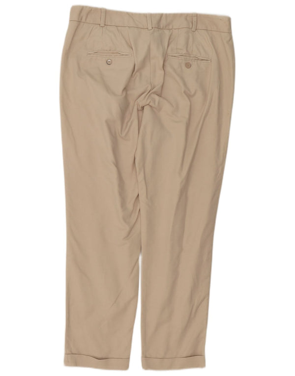 Zara Γυναικείο Slim παντελόνι Chino EU 42 Large W32 L27 Beige βαμβακερό