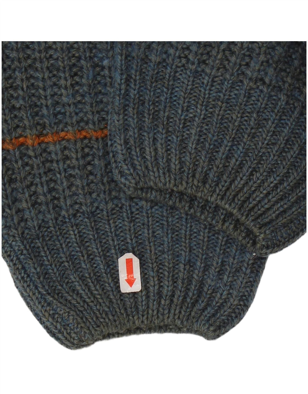 Vintage Ανδρικό πουλόβερ με λαιμόκοψη IT 50 μεσαίου μπλε ριγέ