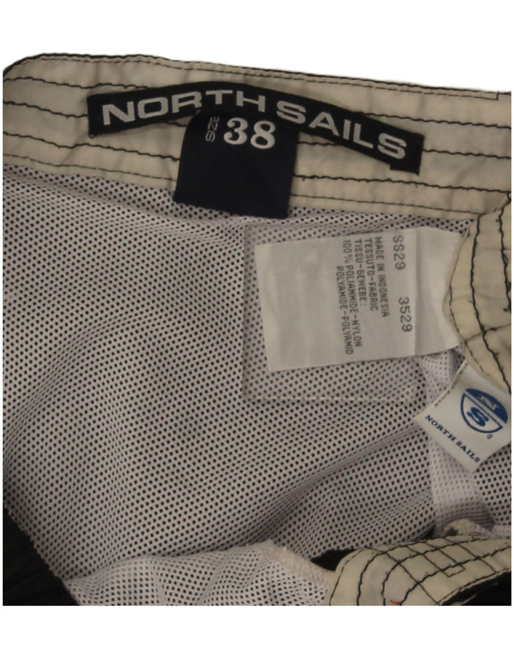 Ανδρικά γραφικά σορτς κολύμβησης North Sails XL Μαύρο Πολυαμίδιο