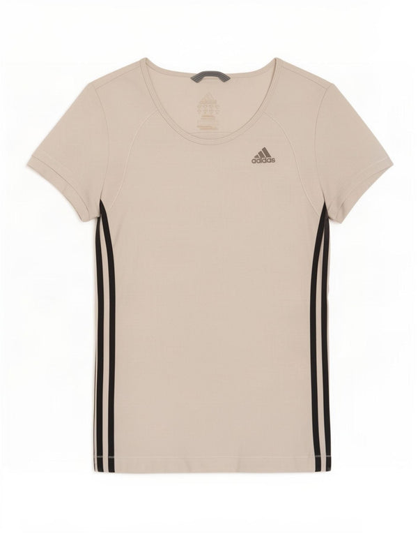 Adidas Γυναικείο T-Shirt Climalite Top UK 12 Medium White Polyester
