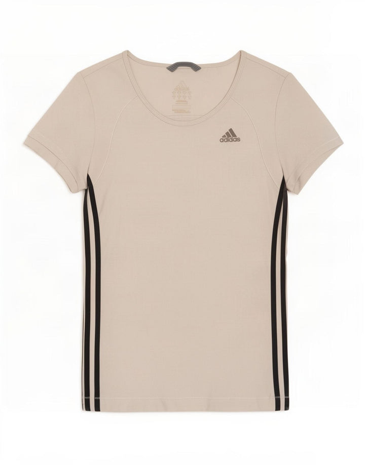 Adidas Γυναικείο T-Shirt Climalite Top UK 12 Medium White Polyester