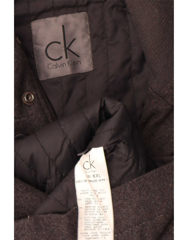 Calvin Klein Ανδρικό Utility Jacket UK 44 2XL Γκρι μαλλί